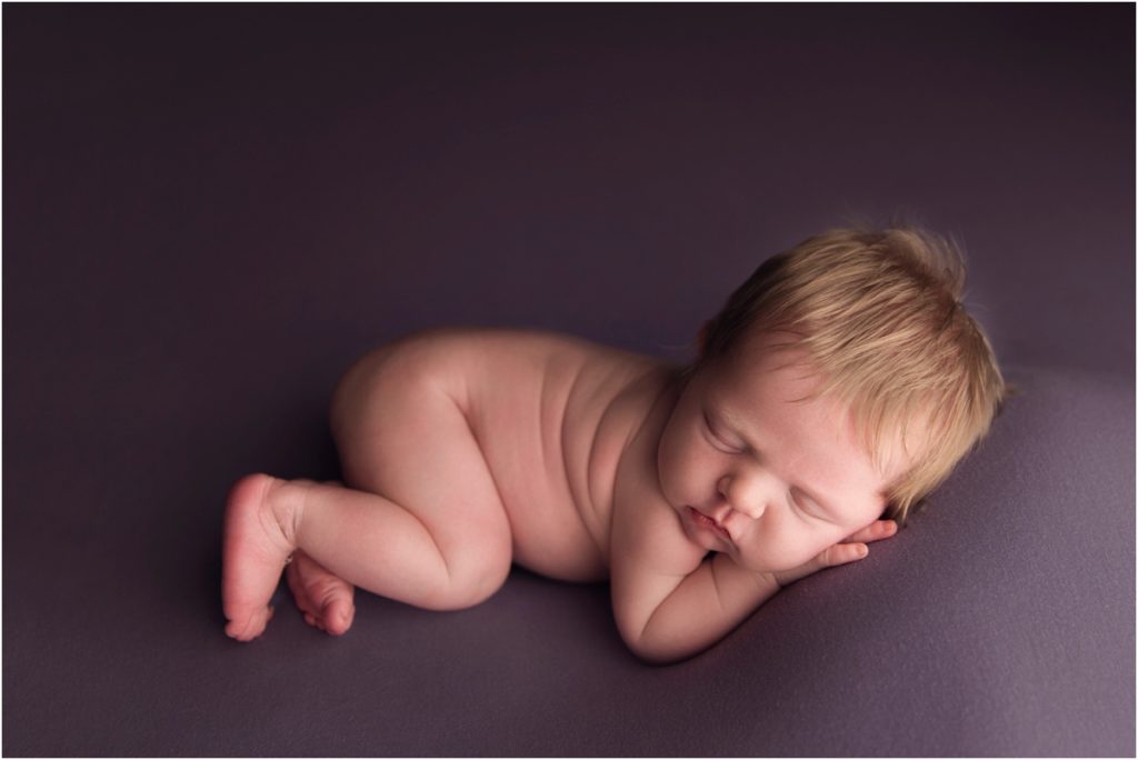 Blonde Newborn Girl, Newborn Photographer in Lima Ohio