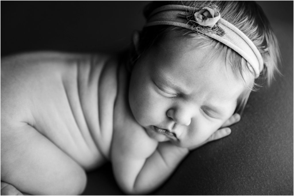 Black and white newborn photography lima ohio